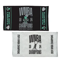 Serviette de toilette recto verso WinCraft New York Liberty 2024 WNBA Finals Champions Vestiaire 22'' x 42''