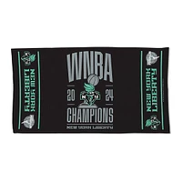 Serviette de toilette recto verso WinCraft New York Liberty 2024 WNBA Finals Champions Vestiaire 22'' x 42''