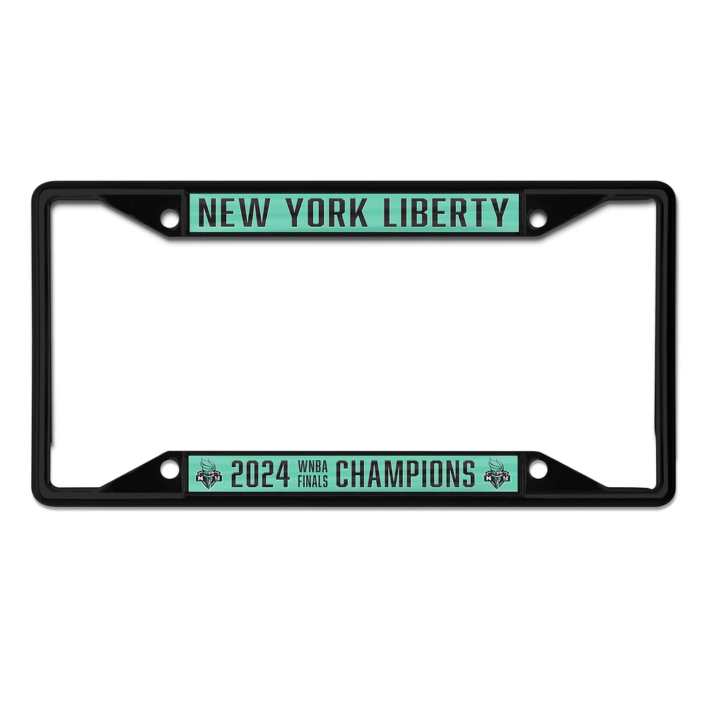 WinCraft  New York Liberty 2024 WNBA Finals Champions Metal Laser Cut License Plate Frame