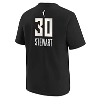 Youth Nike Breanna Stewart Black New York Liberty Explorer Edition Player Name & Number T-Shirt