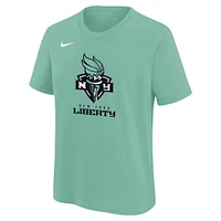 Youth Nike Green New York Liberty Essential Logo T-Shirt