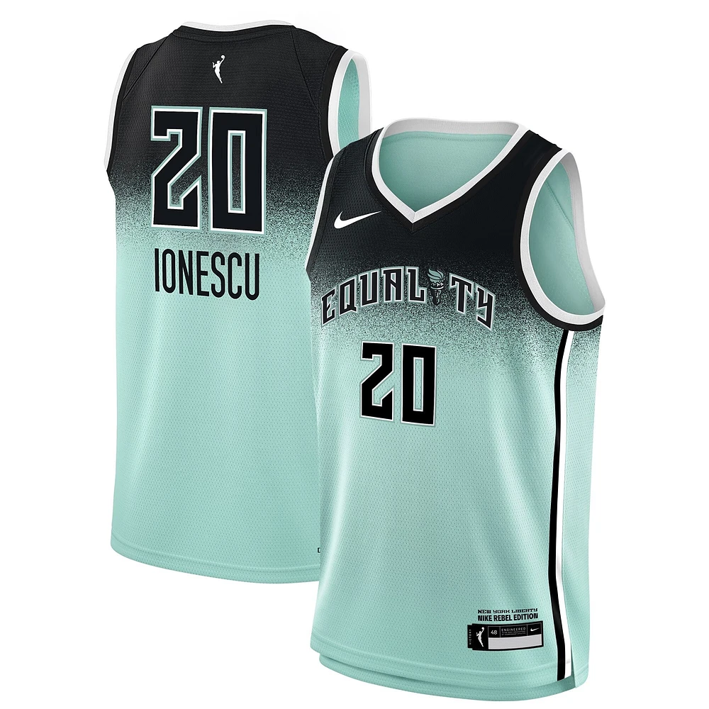 Youth Nike Sabrina Ionescu Mint New York Liberty 2023 Rebel Edition Victory Player Jersey
