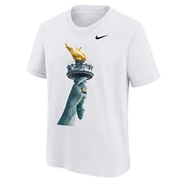 Youth  White New York Liberty 2024 WNBA Finals Champions Ring Parade T-Shirt