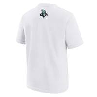 T-shirt blanc pour jeunes New York Liberty 2024 WNBA Finals Champions Ring Parade