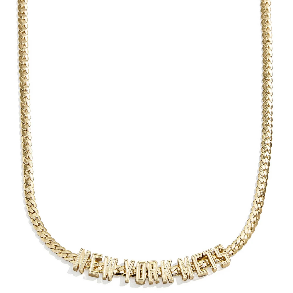 BaubleBar New York Mets Curb Necklace