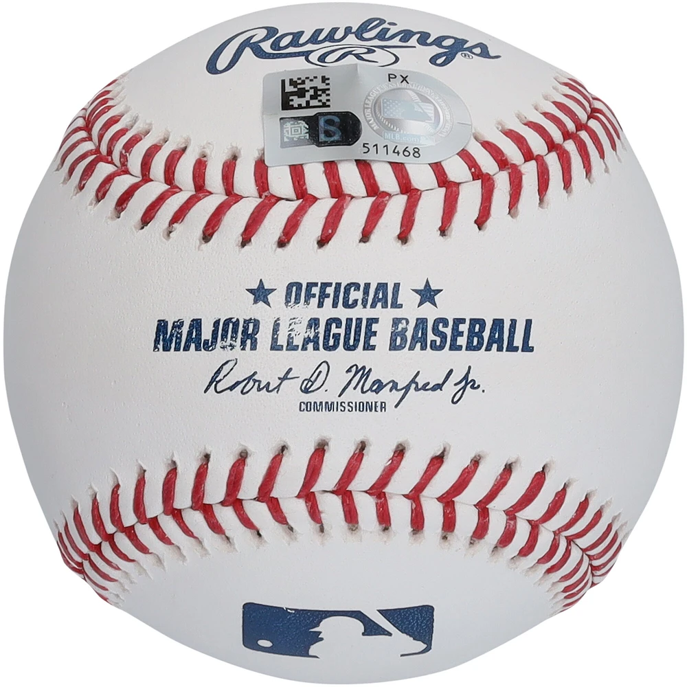 Balle de baseball autographiée par Brandon Nimmo des Mets de New York avec l'inscription « MLB Debut 6/26/16 »