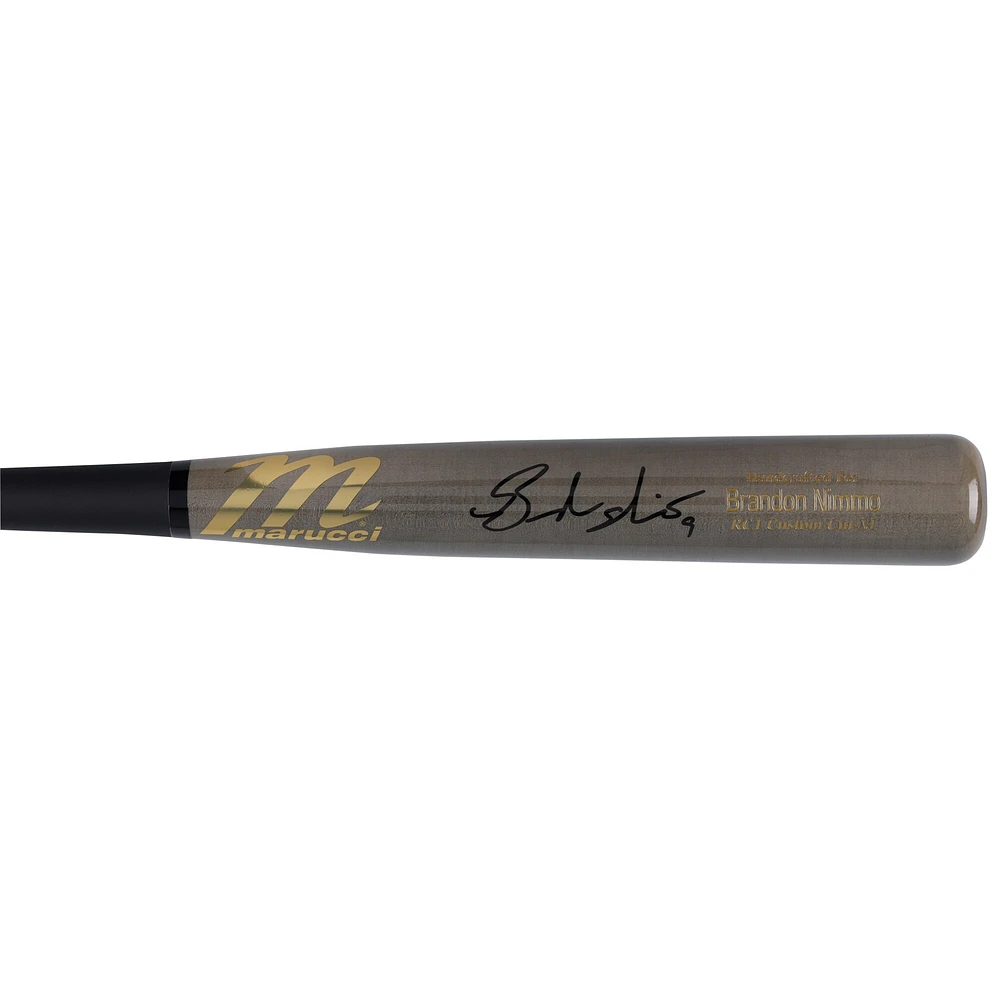Batte de baseball Marucci autographiée par Brandon Nimmo des Mets de New York