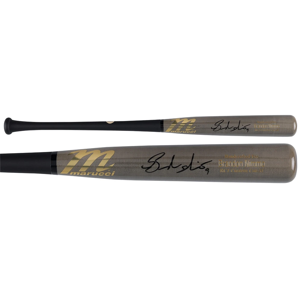 Batte de baseball Marucci autographiée par Brandon Nimmo des Mets de New York