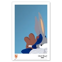 Bugs Bunny New York Mets 11" x 17" Minimalist Looney Tunes Poster Print