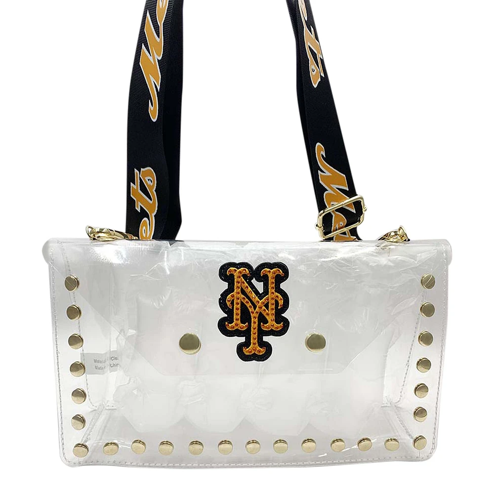 Cuce New York Mets Crystal Clear Envelope Crossbody Bag