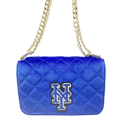 Sac à main bandoulière en velours Cuce New York Mets