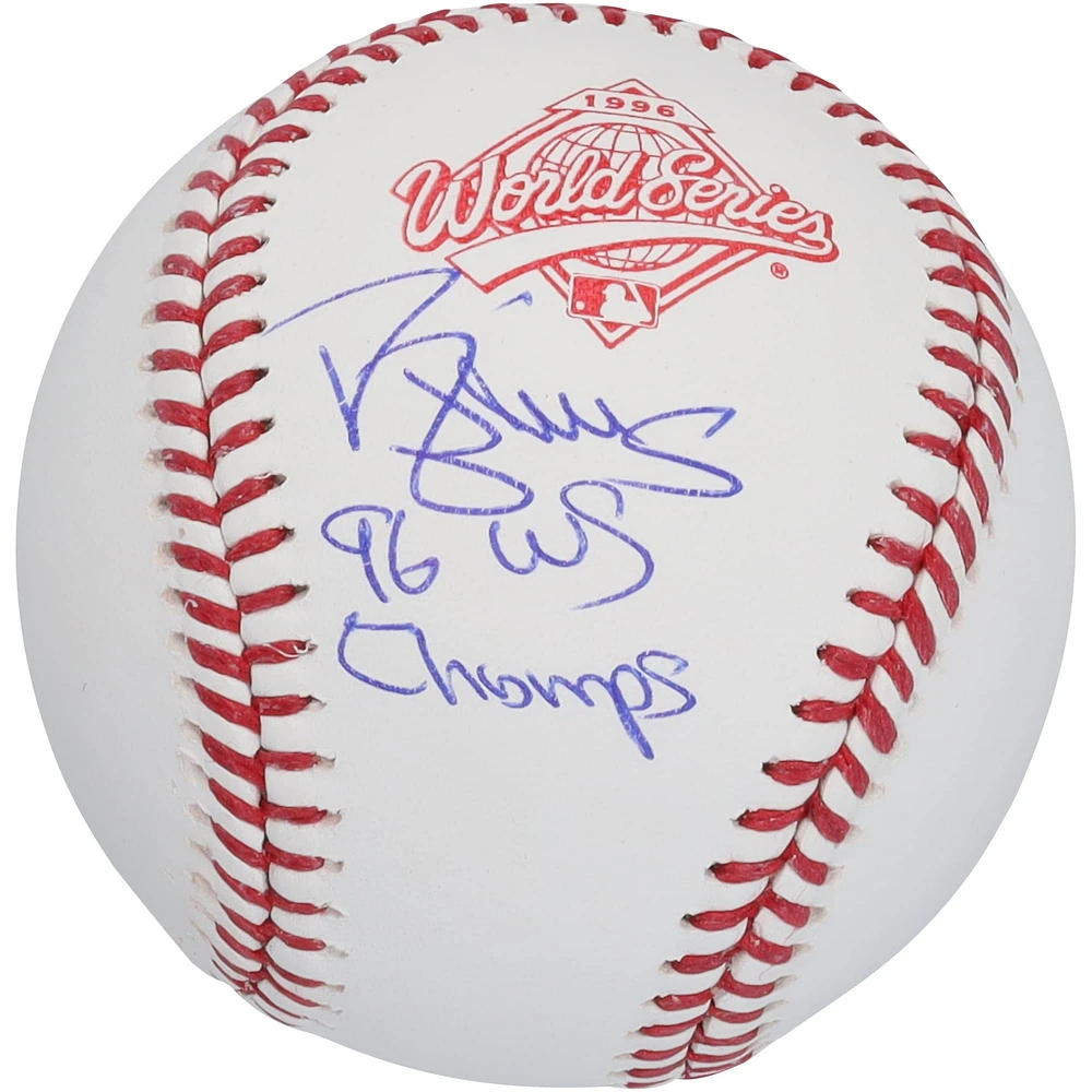 Darryl Strawberry New York Mets Autographed 1996 MLB World Series Logo Baseball with "96 WS Champs" Inscription