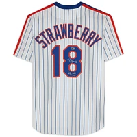Darryl Strawberry New York Mets Autographed White Nike Cooperstown Collection Replica Jersey with "86 WS Champs" Inscription