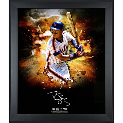 Darryl Strawberry New York Mets Framed Autographed 20" x 24" In-Focus Photograph