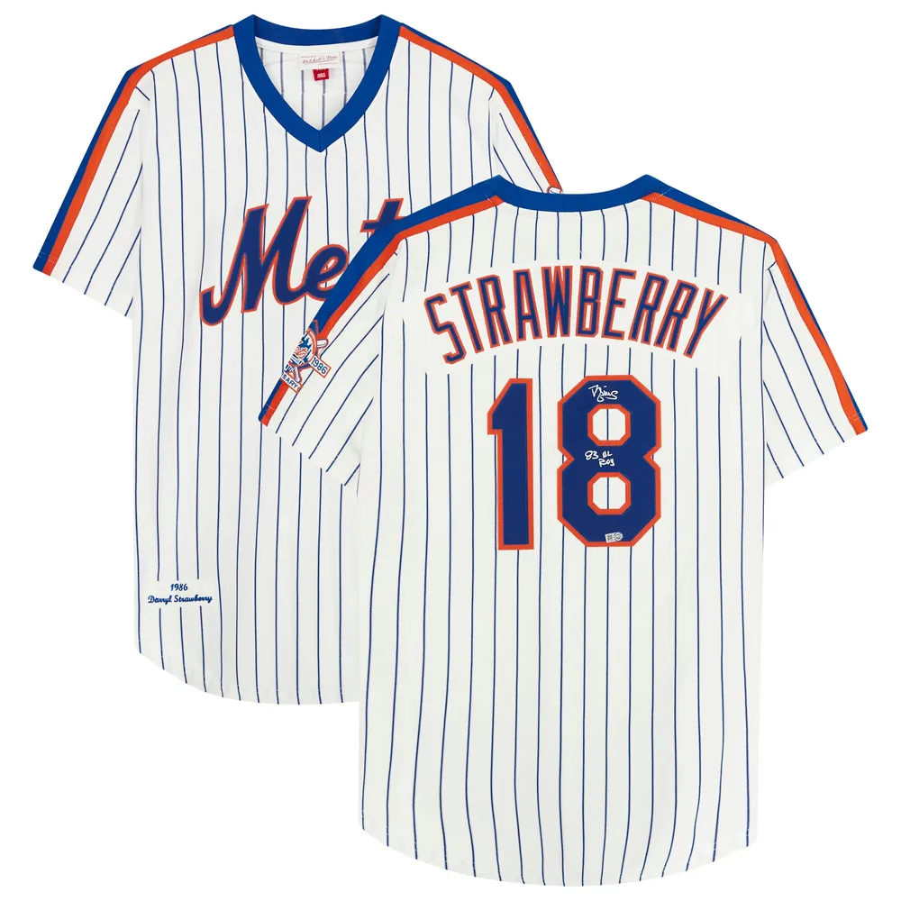 Lids Darryl Strawberry New York Mets Fanatics Authentic Autographed  Mitchell & Ness Authentic Cooperstown Collection Jersey with 25th  Anniversary Patch and 83 NL ROY Inscription - White