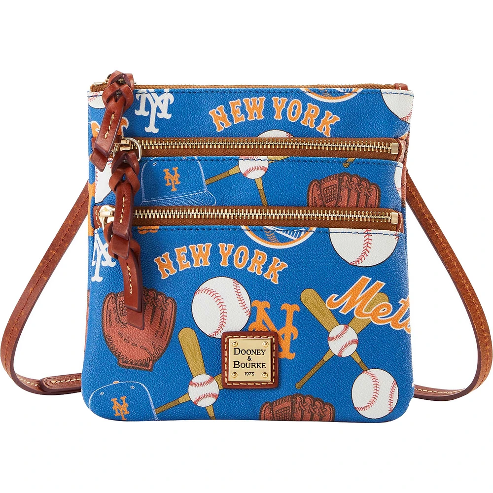 Dooney & Bourke New York Mets Game Day Sac à bandoulière à triple fermeture éclair