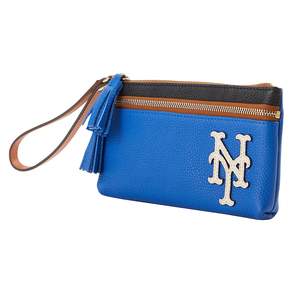 Dooney & Bourke New York Mets Infield Double-Zip Wristlet