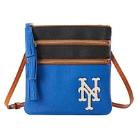 Dooney & Bourke New York Mets Infield Sac à bandoulière à triple fermeture éclair