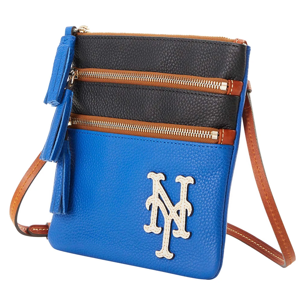 Dooney & Bourke New York Mets Infield Sac à bandoulière à triple fermeture éclair