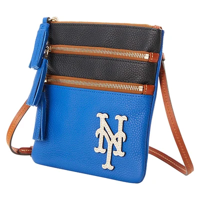 Dooney & Bourke New York Mets Infield Triple Zip Crossbody Purse