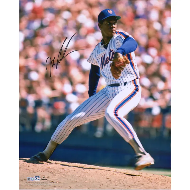 Dwight Gooden White New York Mets Autographed Mitchell & Ness