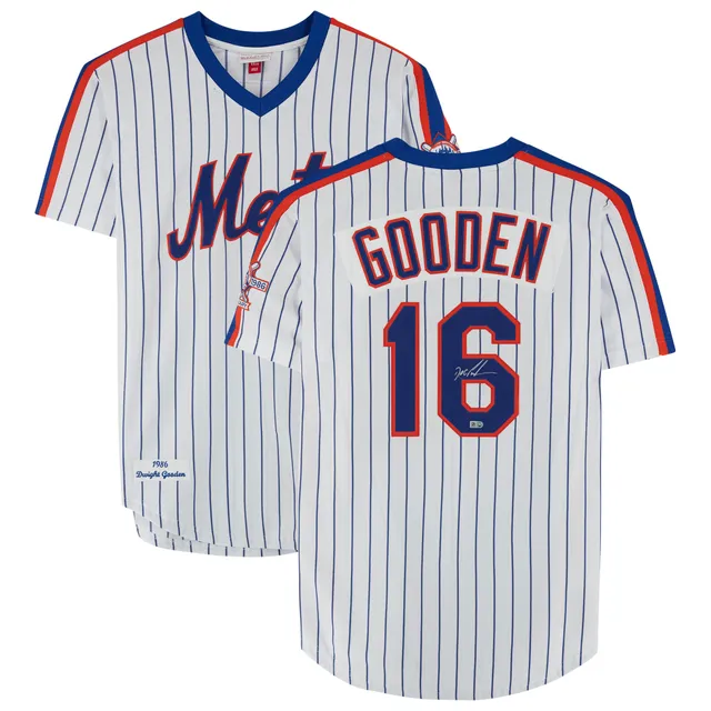 Mitchell & Ness Authentic Dwight Gooden New York Mets 1986 Pullover Jersey / Size M