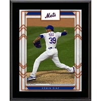 Plaque de nom de joueur sublimée Edwin Diaz New York Mets 10,5'' x 13''