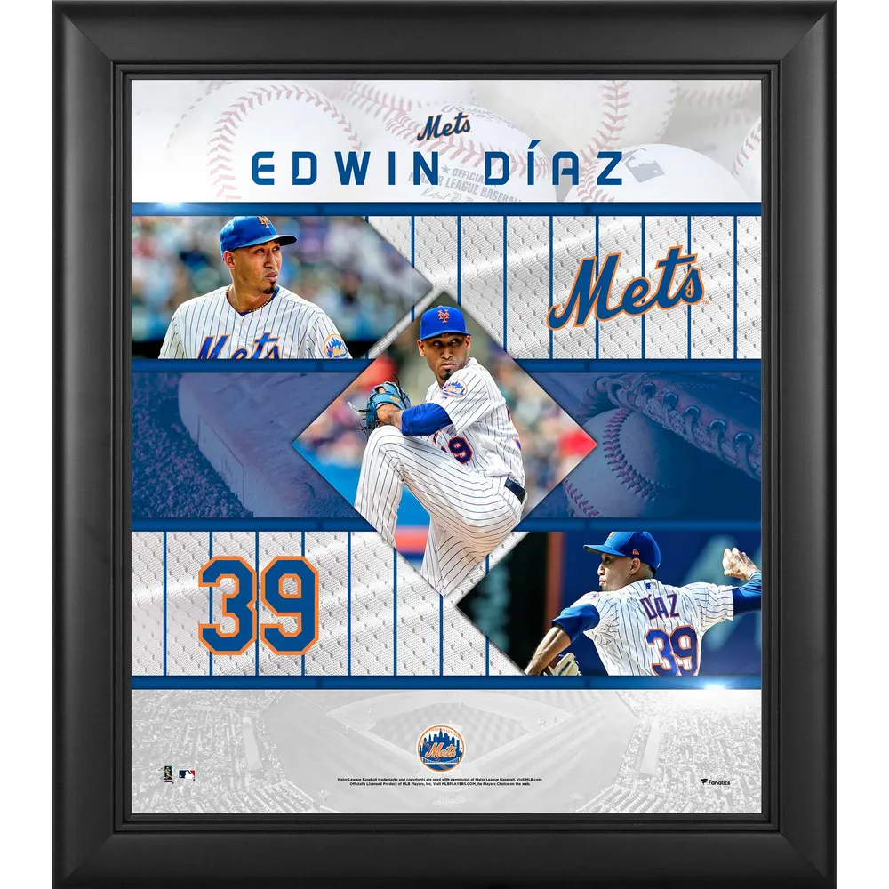 Edwin Diaz New York Mets 10.5 x 13 Sublimated Player Plaque