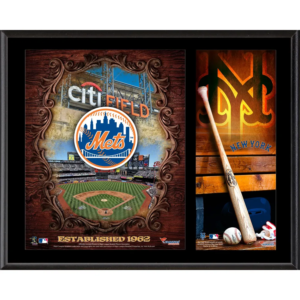 New York Mets Sublimated 12 x 15 Team Logo Plaque - MLB Team