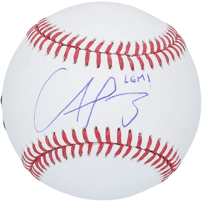 Francisco Alvarez New York Mets Autographed Baseball with "LGM!" Inscription