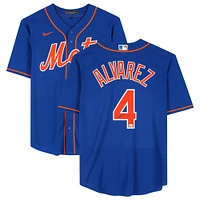 Francisco Alvarez New York Mets Autographed Nike Replica Jersey