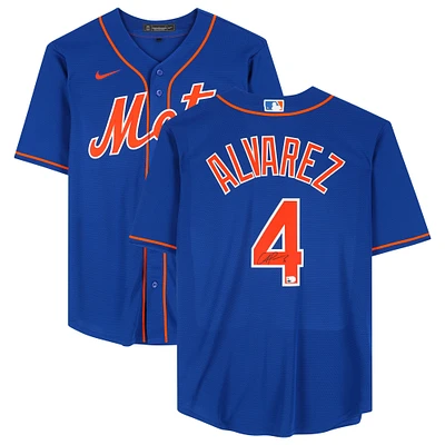 Francisco Alvarez New York Mets Autographed Nike Replica Jersey