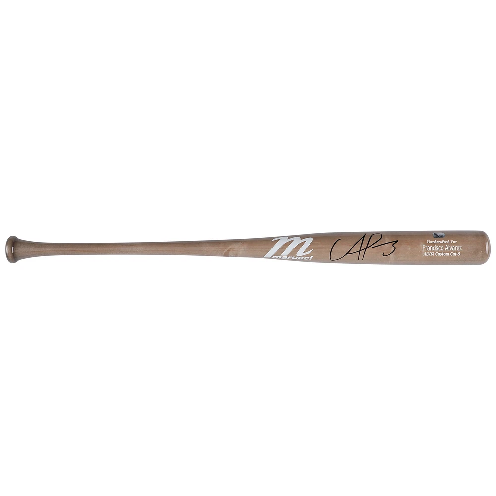 Francisco Alvarez New York Mets Autographed Marucci Game Model Bat