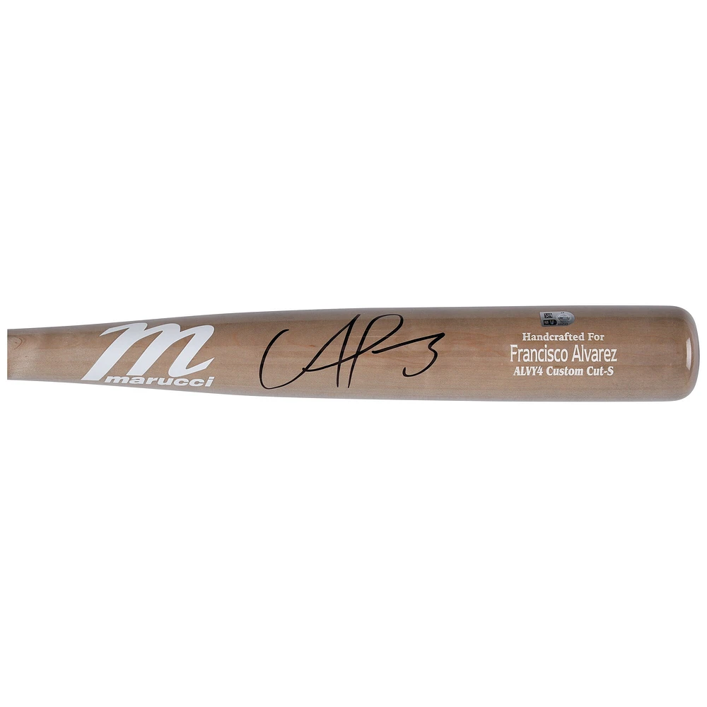 Francisco Alvarez New York Mets Autographed Marucci Game Model Bat