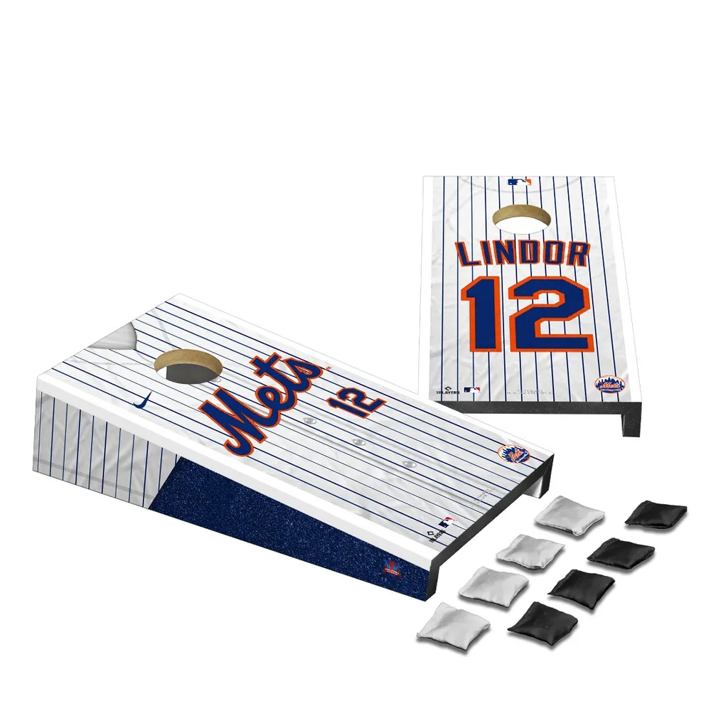 Lids Francisco Lindor New York Mets Jersey Design Desktop Cornhole Game Set
