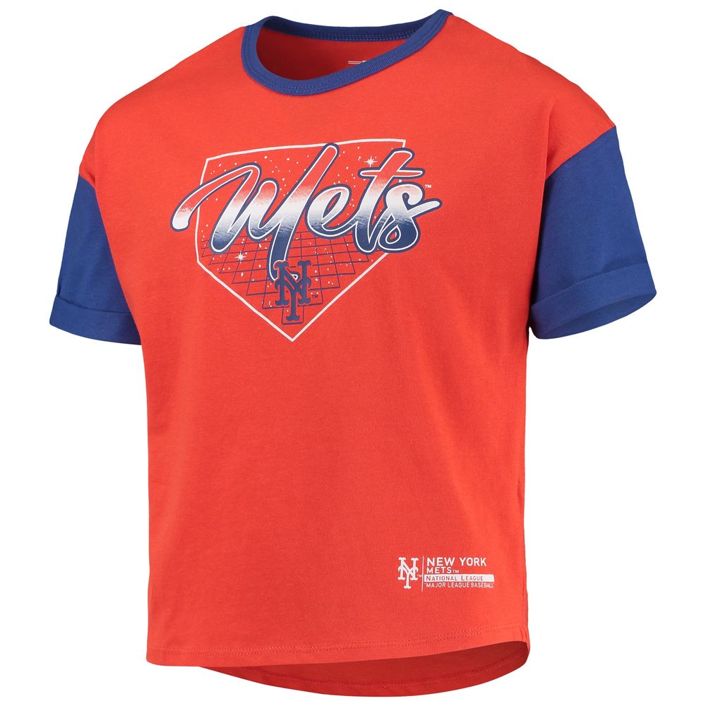 Girls Youth Orange New York Mets Bleachers T-Shirt