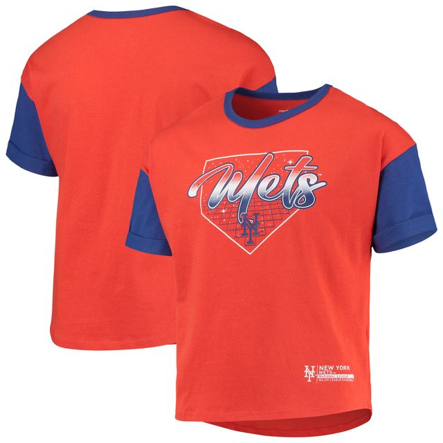 T-shirt orange pour jeunes filles des gradins Mets de New York