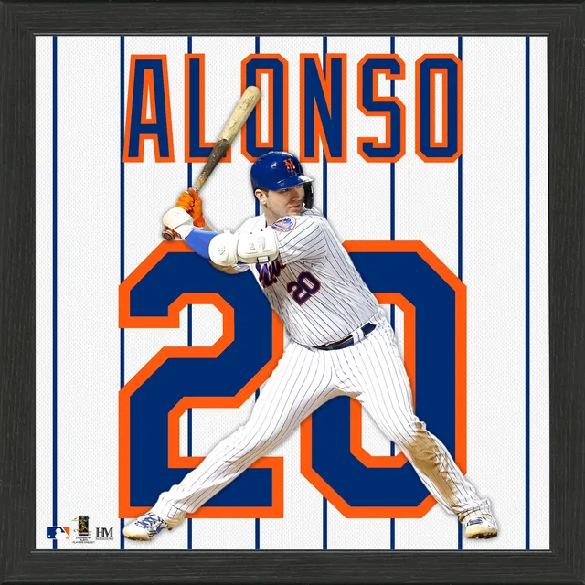 Framed Pete Alonso New York Mets Autographed Black Nike Authentic Jersey  with 2019 NL ROY Inscription