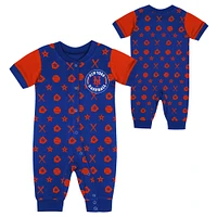 Infant  Blue New York Mets Full-Snap Coverall Bodysuit