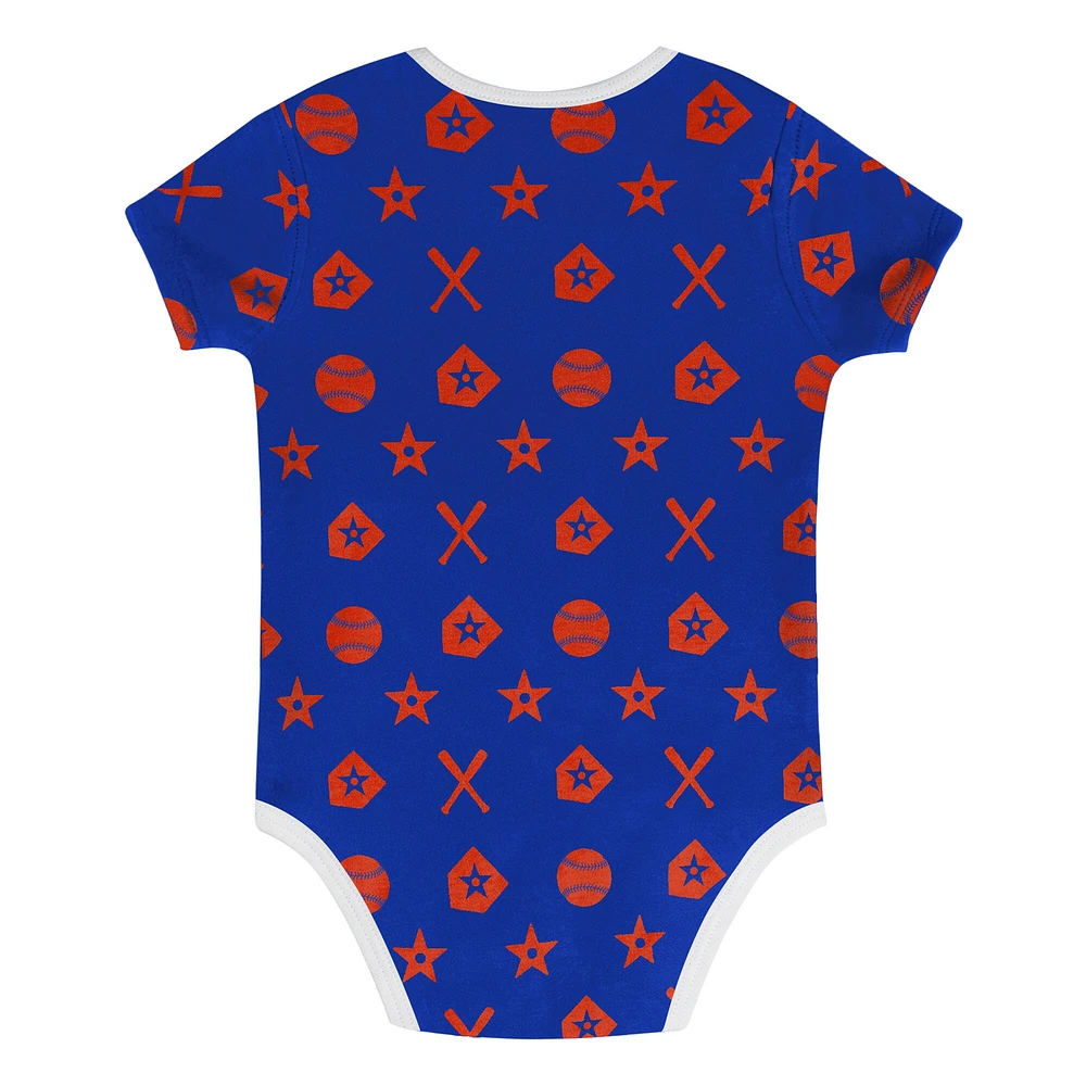 Ensemble de couvre-couches bleu pour bébé New York Mets On Deck 2 pièces