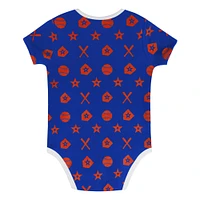 Ensemble de couvre-couches bleu pour bébé New York Mets On Deck 2 pièces