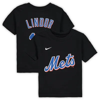 Nike Preschool Boys and Girls Francisco Lindor Black New York Mets