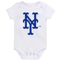 Infant Orange/Royal/White New York Mets Minor League Player Three-Pack Bodysuit Set