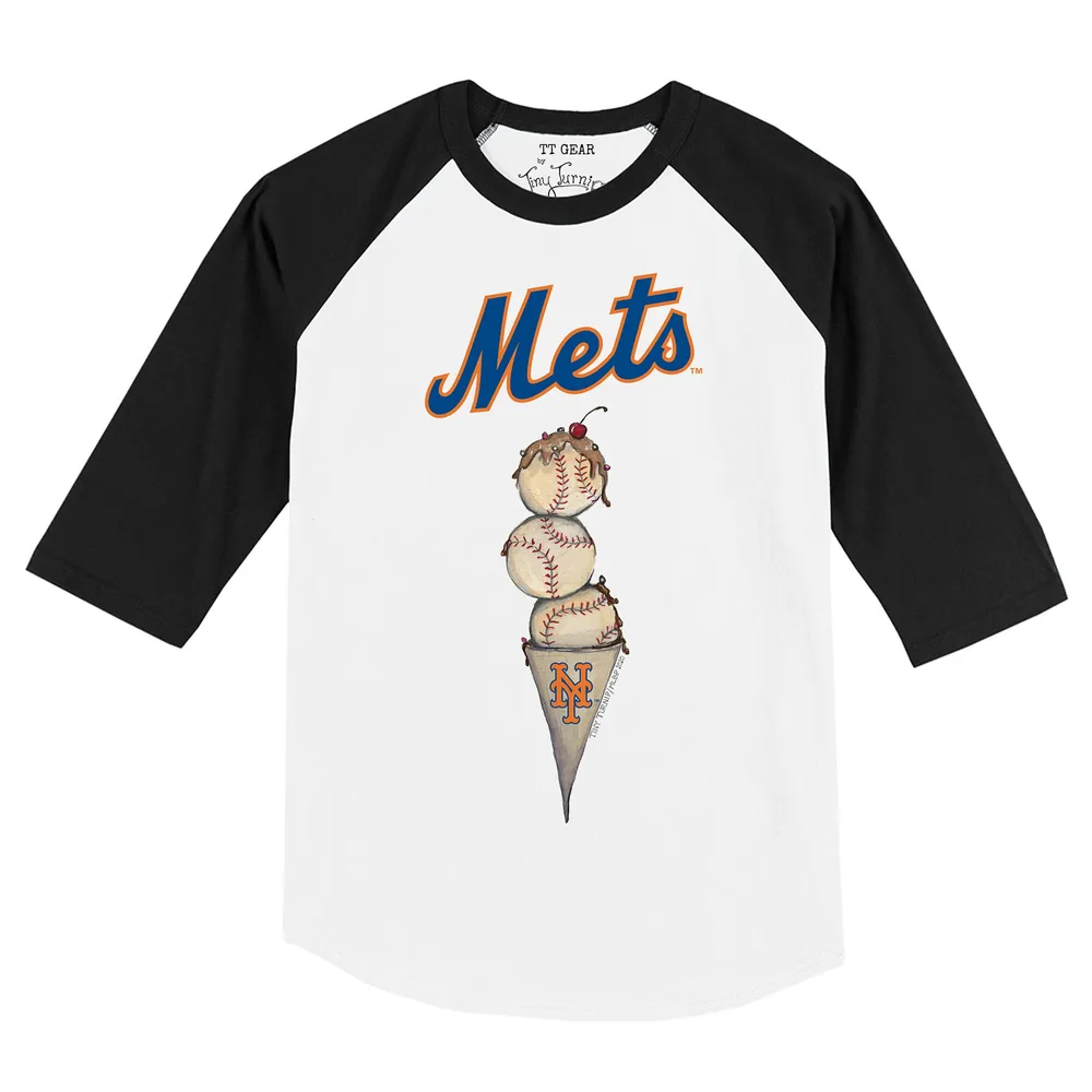 Lids New York Mets Tiny Turnip Women's Stacked 3/4-Sleeve Raglan T-Shirt -  White/Royal