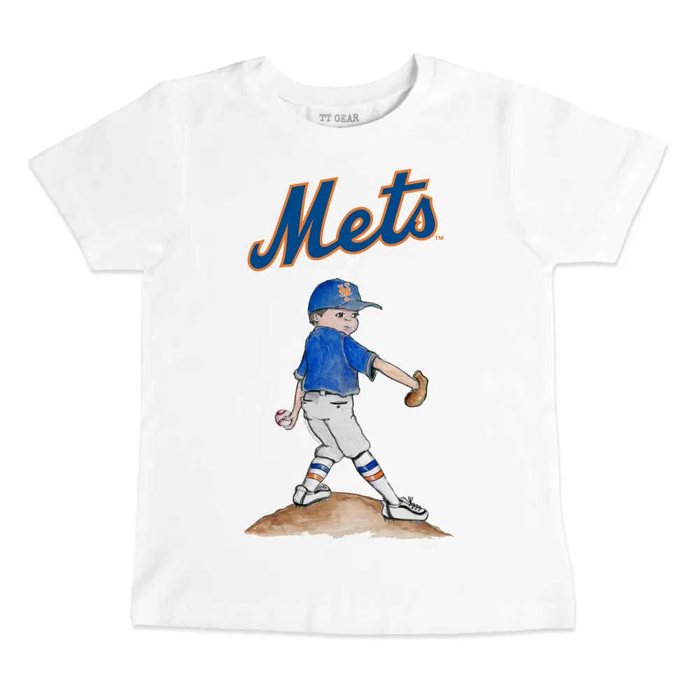 Infant New York Mets Tiny Turnip White Bronto T-Shirt