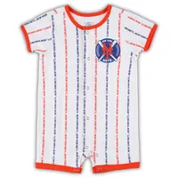 Combinaison blanche de frappeur balle New York Mets pour bébé