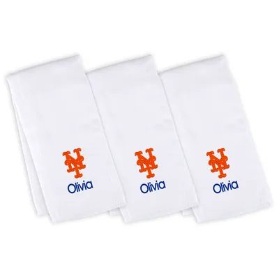 New York Mets Infant Personalized Burp Cloth -Pack