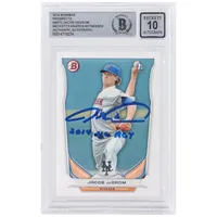 Lids Jacob deGrom New York Mets Autographed 2014 Topps Update MLB #US-50  Beckett Fanatics Witnessed Authenticated 9/10 Rookie Card