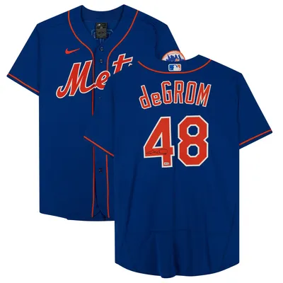 Men's Nike Jacob deGrom Gray New York Mets Road Replica Player Name Jersey