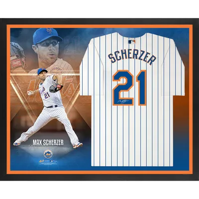 Lids Max Scherzer New York Mets Fanatics Authentic Autographed 16'' x 20''  Pitching in White Jersey Photograph